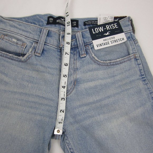 Hollister Cropped Jeans size 00R, W23 L25 NEW - Picture 9 of 12
